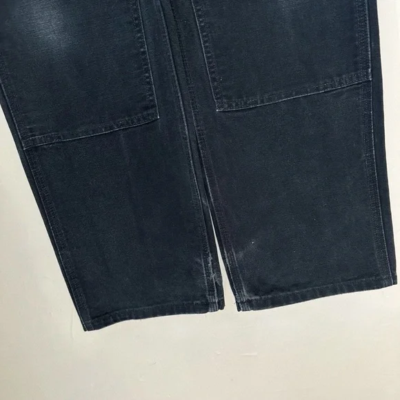 Perfect faded black Carhartt double knee pants